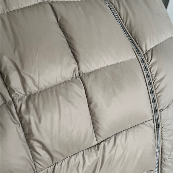 Michael Kors Packable Down Fill Taupe Brown Tan Long Jacket Coat XL - Picture 6 of 9